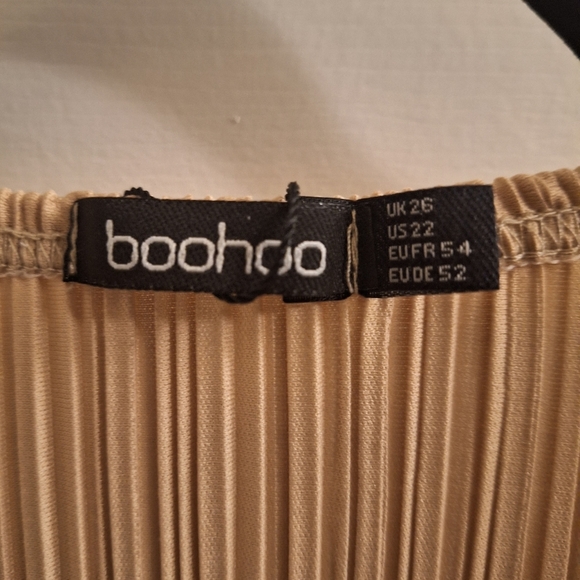 BOOHOO Rose Empress scalloped plunge dress size 22 - Picture 2 of 4